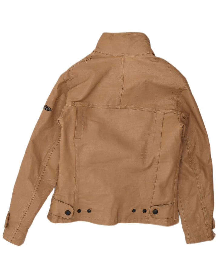 Vintage Mens Leather Jacket Small Brown