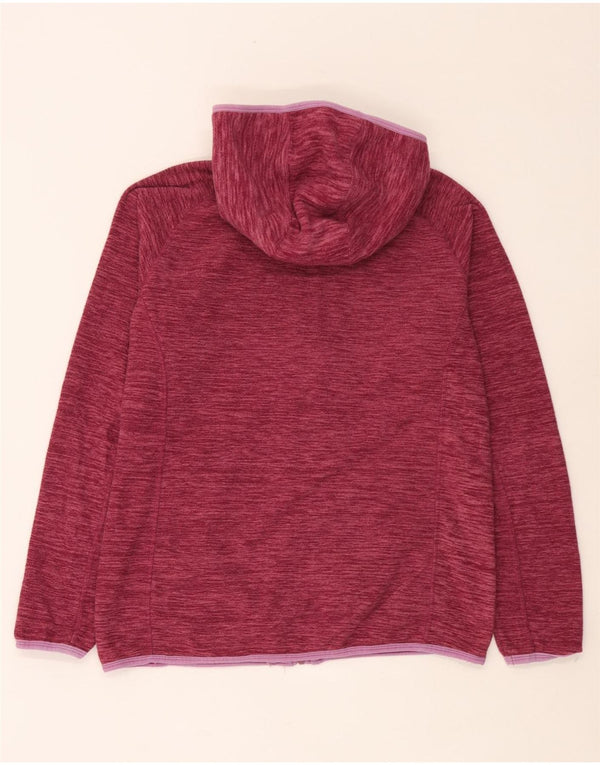 Mountain Warehouse Suéter con capucha y cremallera para mujer UK 46 Large Borgoña moteado