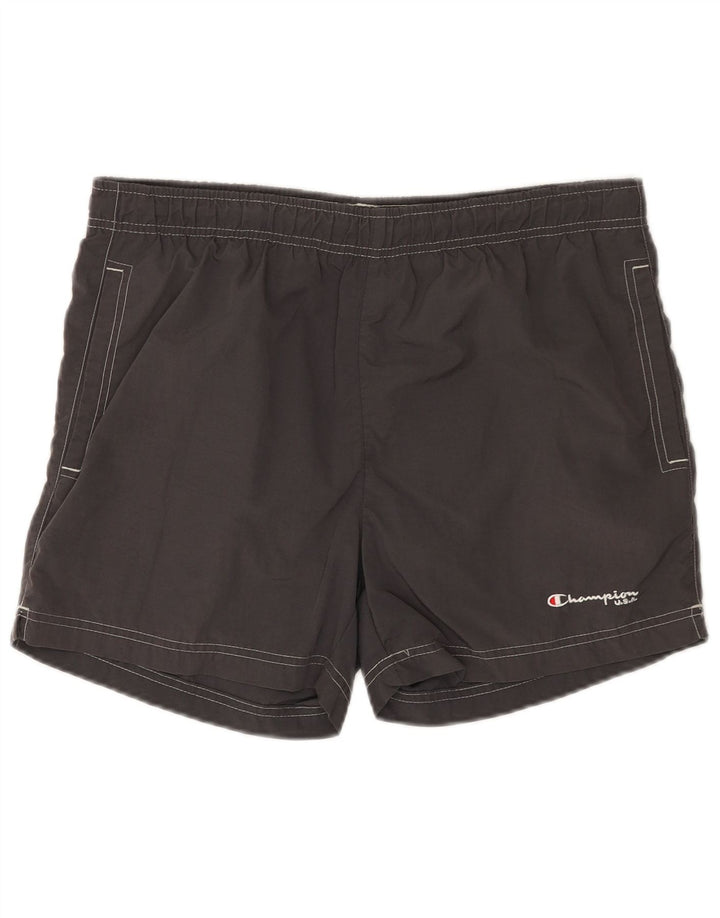 Champion Mens Swimming Shorts Large Grey Polyamide