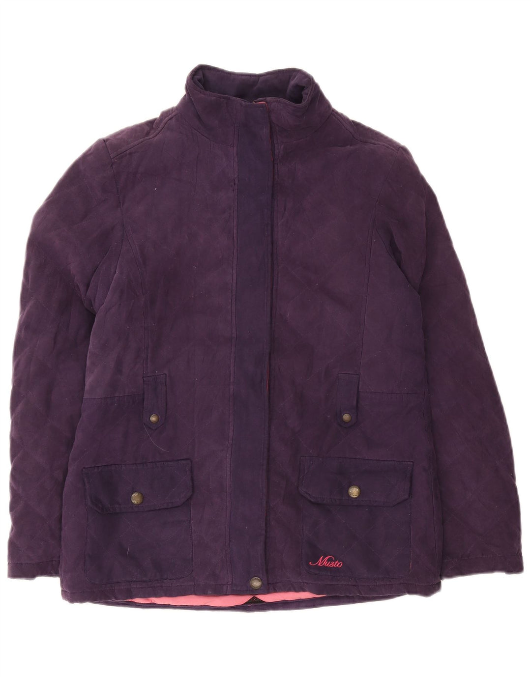 Musto Womens Signature Quiltet jakke UK 14 Large Purple Polyester