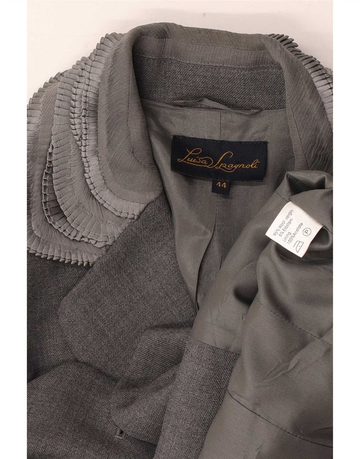 Sacou blazer pentru femei Luisa Spagnoli IT 44 Medium Gri Colourblock Classic