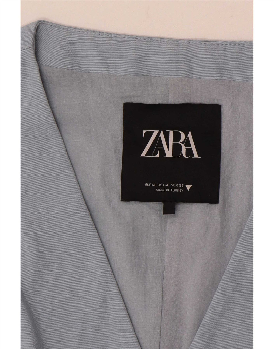 Kamizelka damska Zara UK 12 średni niebieski