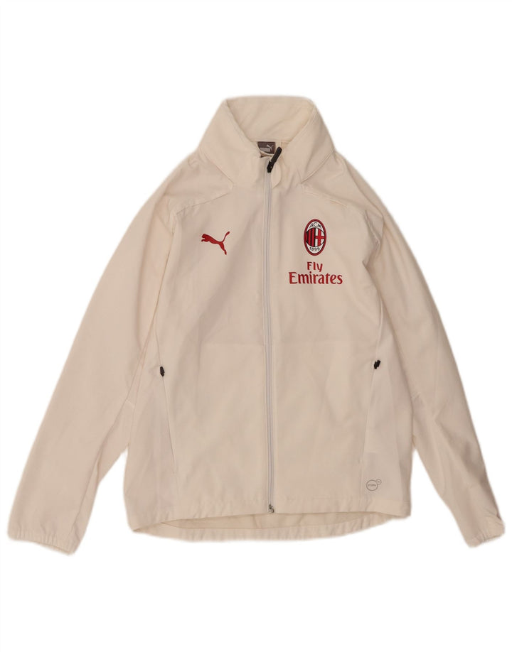 PUMA Boys AC Milan Graphic Tracksuit Top Jacket 11-12 Years White