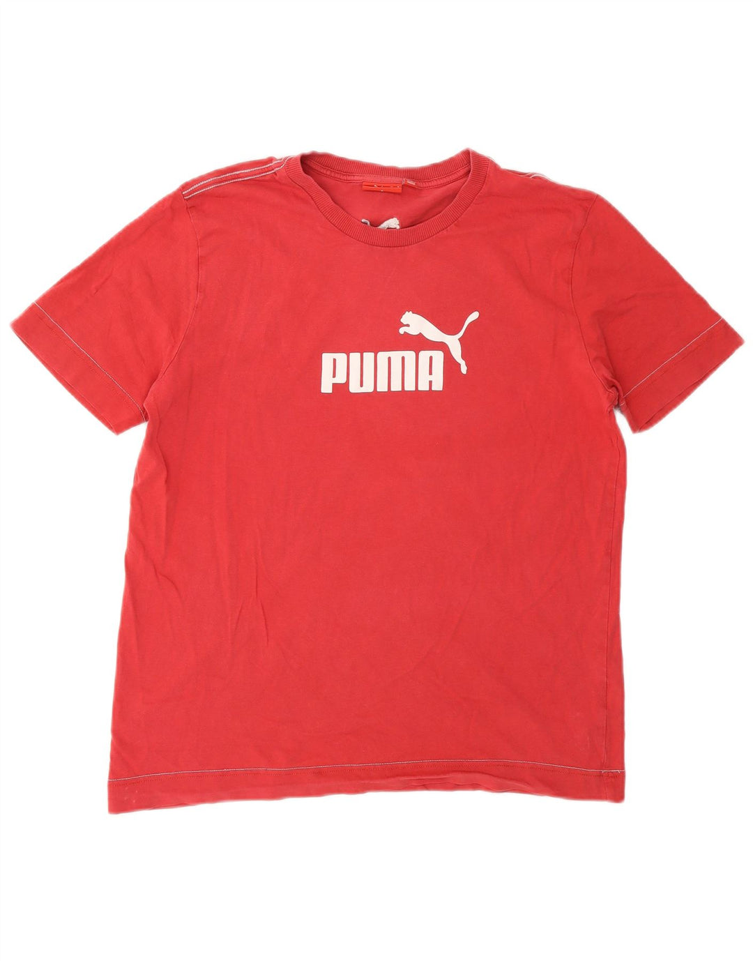 Puma Mens Graphic T-Shirt Top Medium Red
