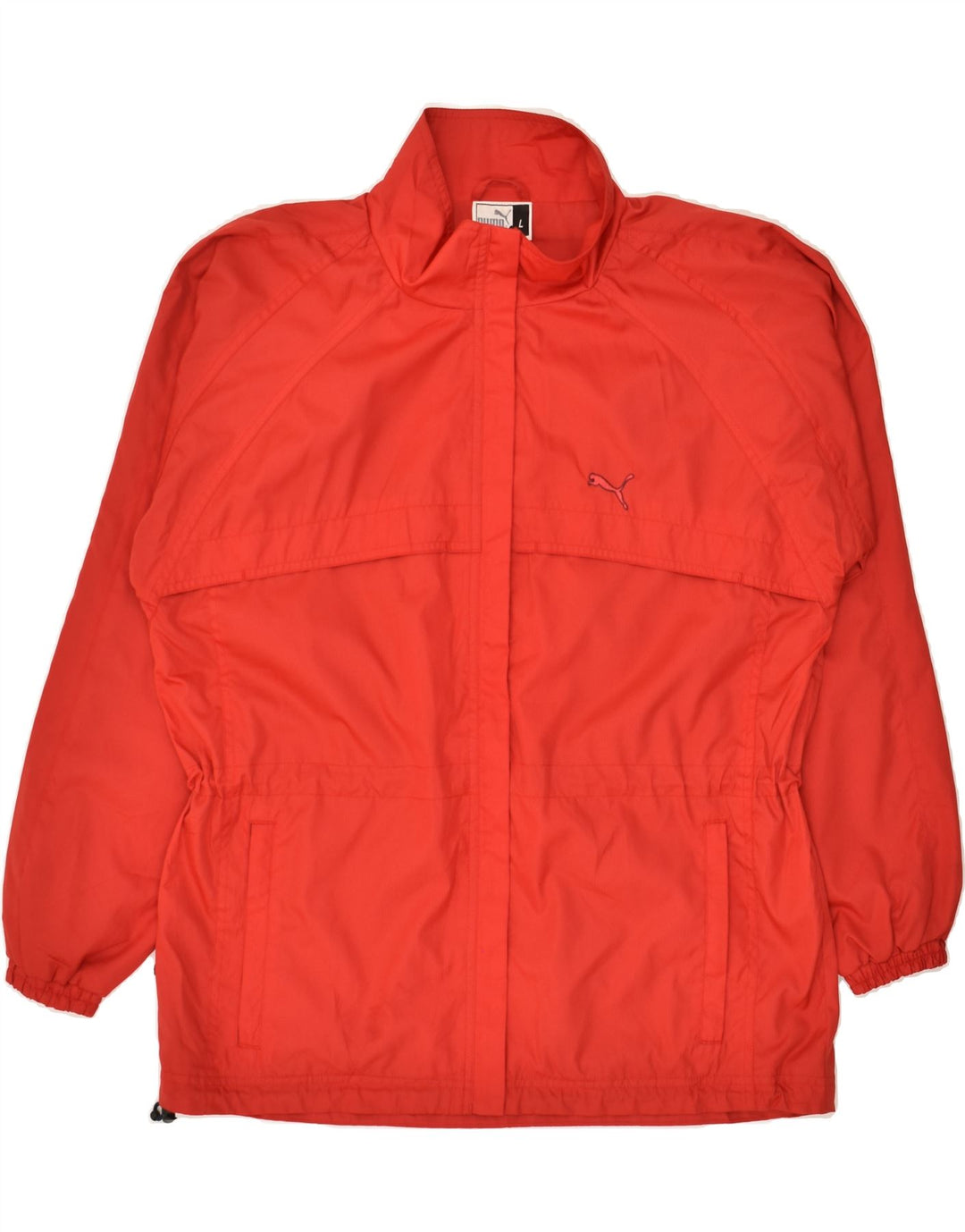PUMA Womens Rain Jacket UK 16 Large Red Polyester | Vintage Puma | Thrift | Second-Hand Puma | Used Clothing | Messina Hembry 