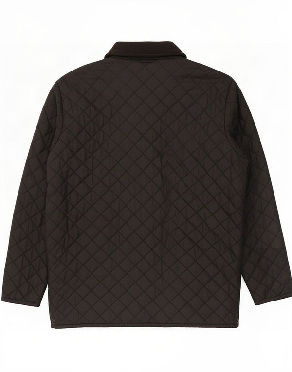 Fila Mens Loose Fit Quilted Jacket IT 44 XS Black Polyamide