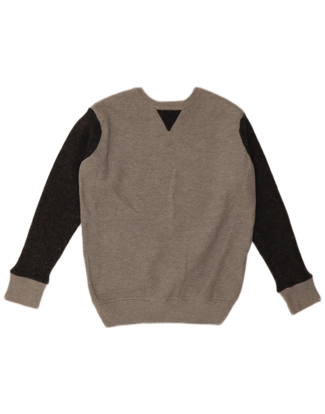 Armani Jeans Boys Sweatshirt Jumper 10-11 Years Large Grey Colourblock