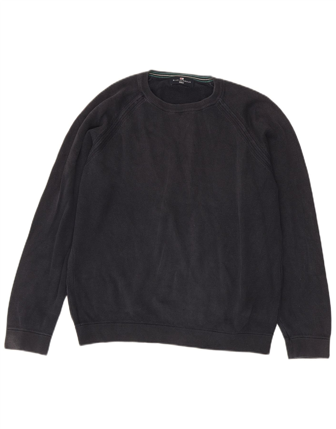 MARKS & SPENCER Mens Blue Harbour Sweatshirt Jumper Small Navy Blue Cotton