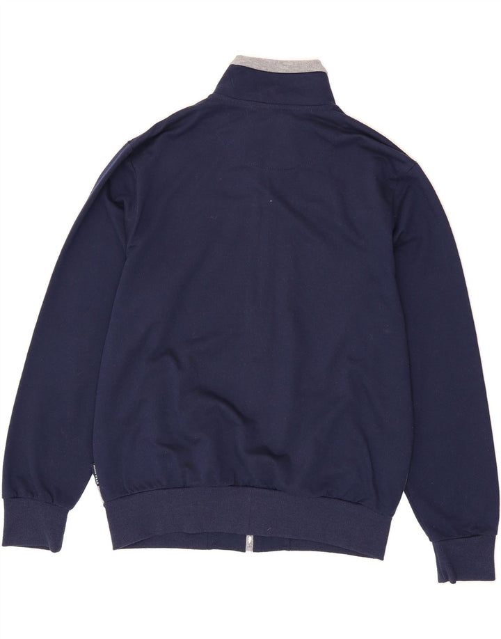 DIADORA Mens Tracksuit Top Jacket Medium Navy Blue Colourblock Cotton Vintage Diadora and Second-Hand Diadora from Messina Hembry 