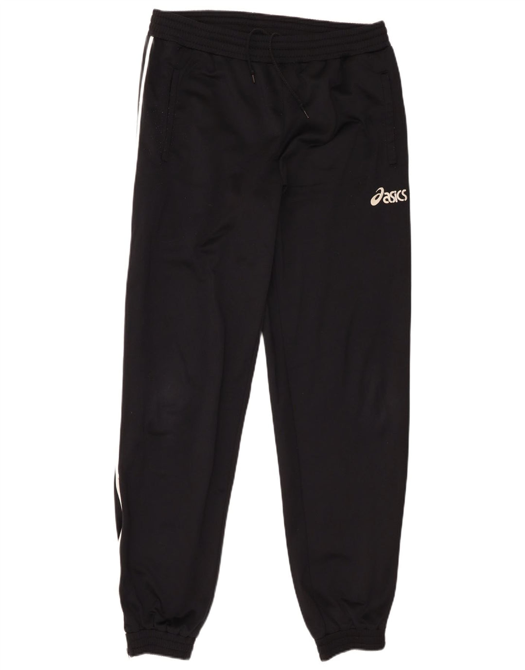 Asics Mens Tracksuit Trousers Joggers Small Black Polyester
