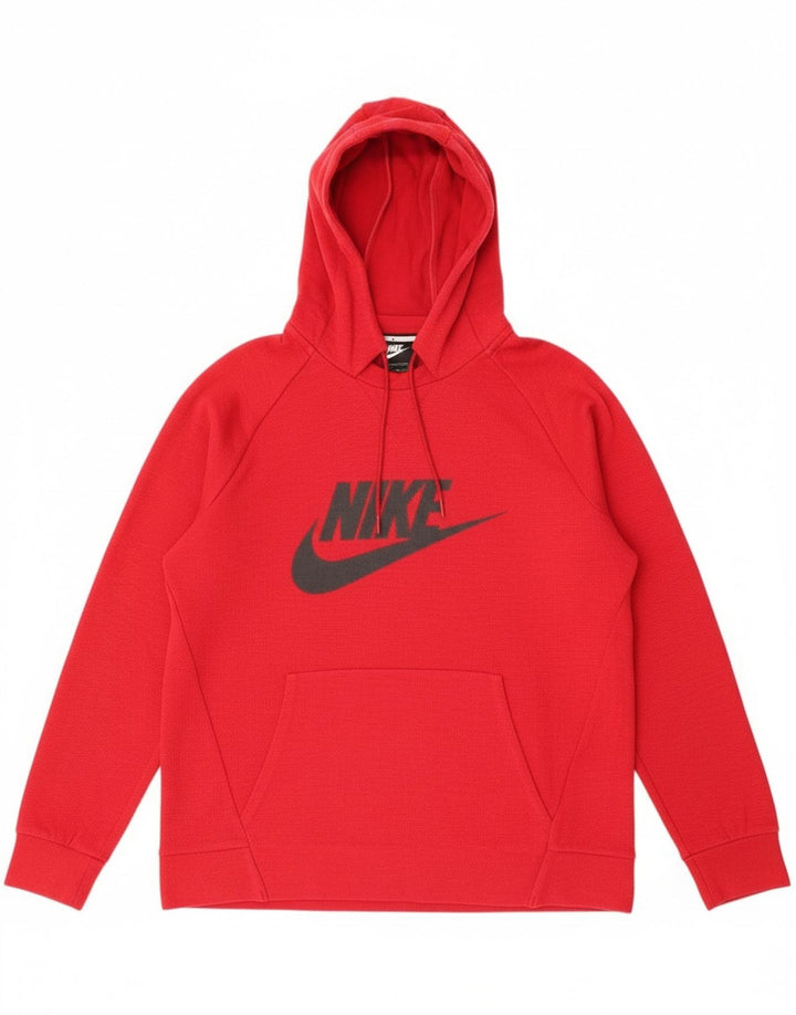 Nike Herre grafisk hættetrøje Jumper Medium Rød Bomuld