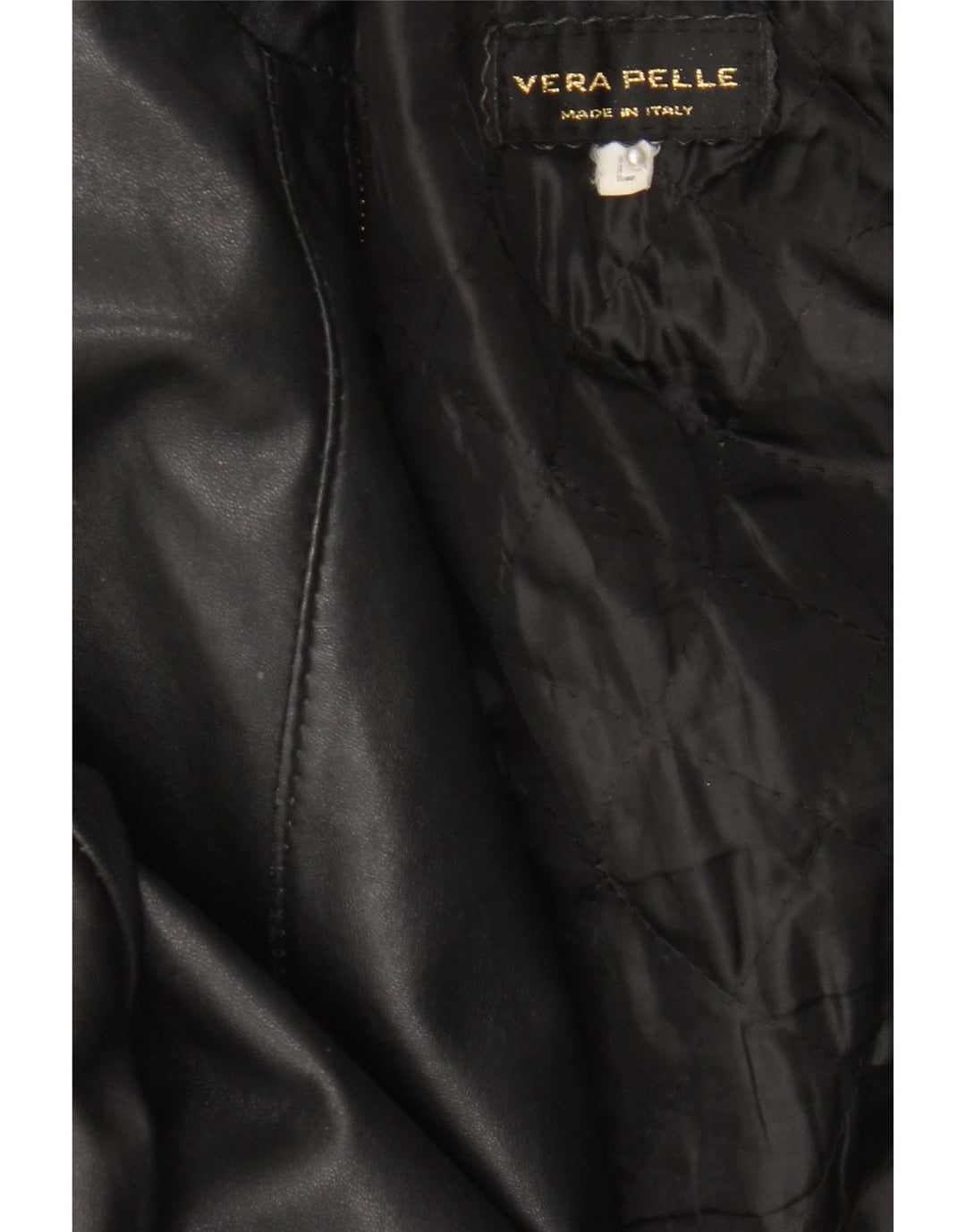 Vintage Womens Leather Jacket UK 16 Large Black Leather