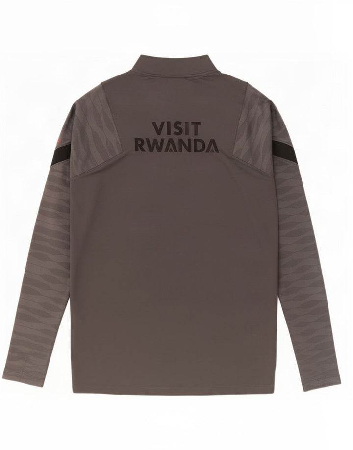 Top della tuta pullover con grafica Nike Paris Saint-Germain da uomo grigio medio