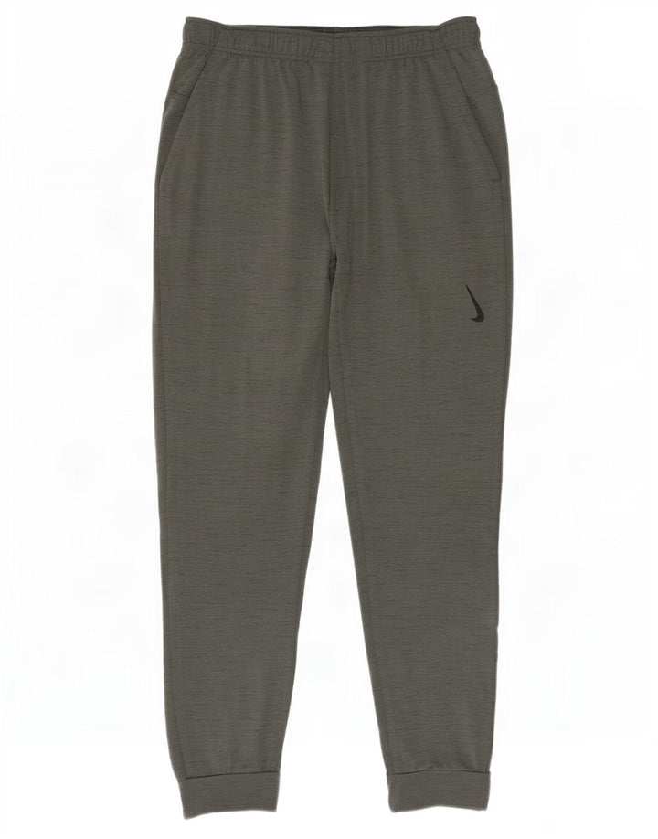 Nike Pantalon de survêtement de yoga pour homme Gris moyen chiné en polyester