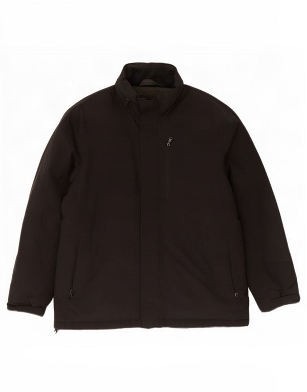 Giacca a vento con cappuccio da uomo Marks & Spencer UK 44 2XL Poliestere nero