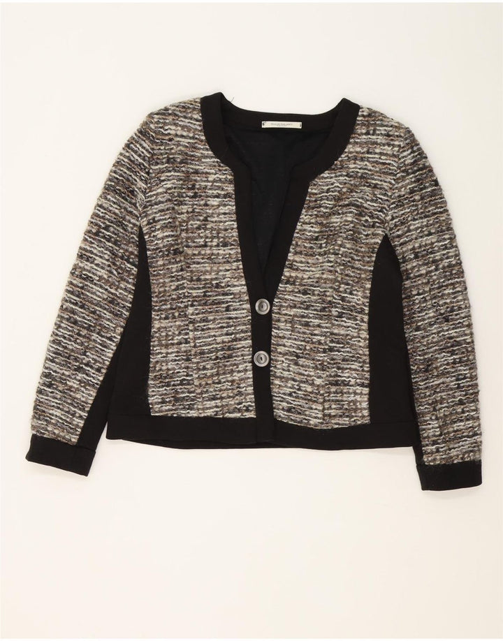 Giulia Galanti Veste Blazer 2 Boutons Femme IT 48 XL Gris Colorblock