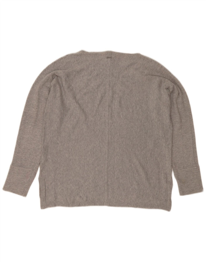 White Stuff Womens Boat Neck Jumper Sweater UK 14 Large Grey Flecked