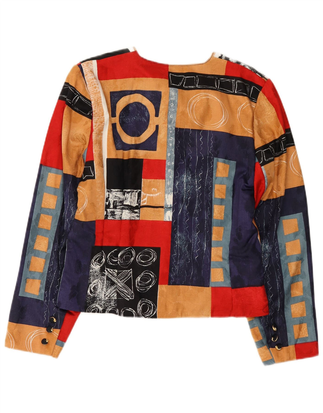Endora Womens 4 Button Blazer Jacket UK 12 Medium Multicoloured Patchwork