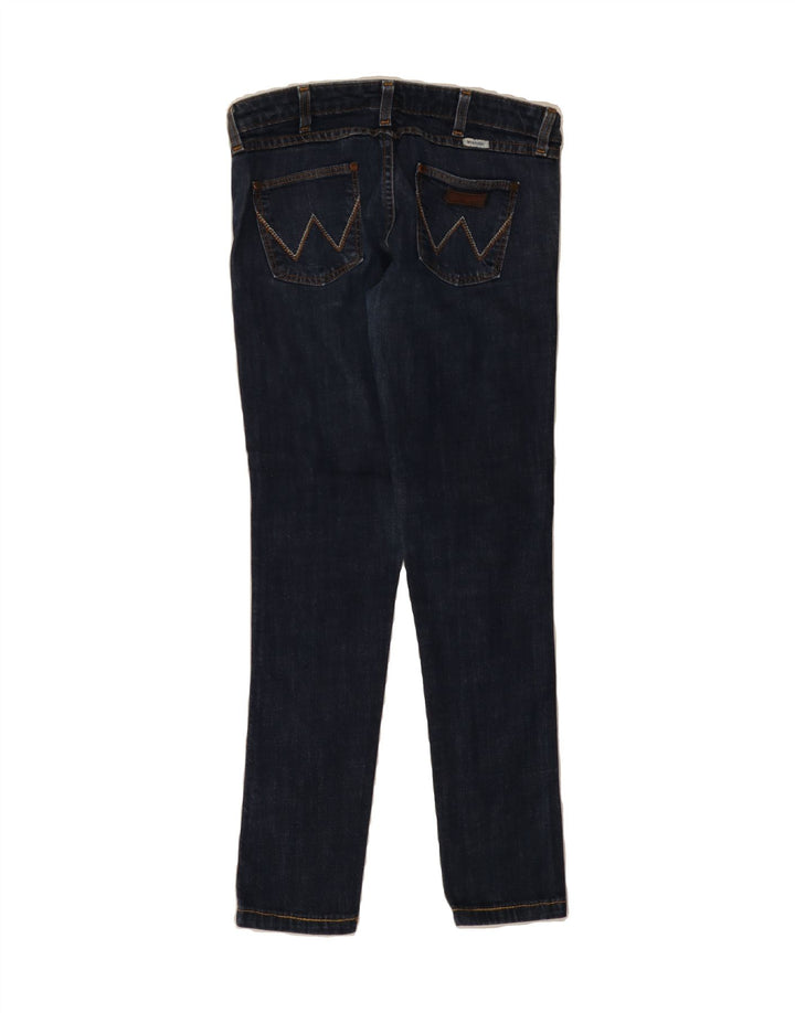 WRANGLER Womens Iris Slim Jeans W29 L29 Navy Blue Cotton Vintage Wrangler and Second-Hand Wrangler from Messina Hembry 
