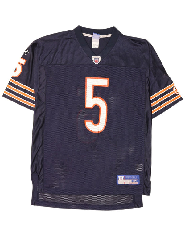 Reebok Herre NFL Grafisk Jersey Top Medium Navy Blue Nylon
