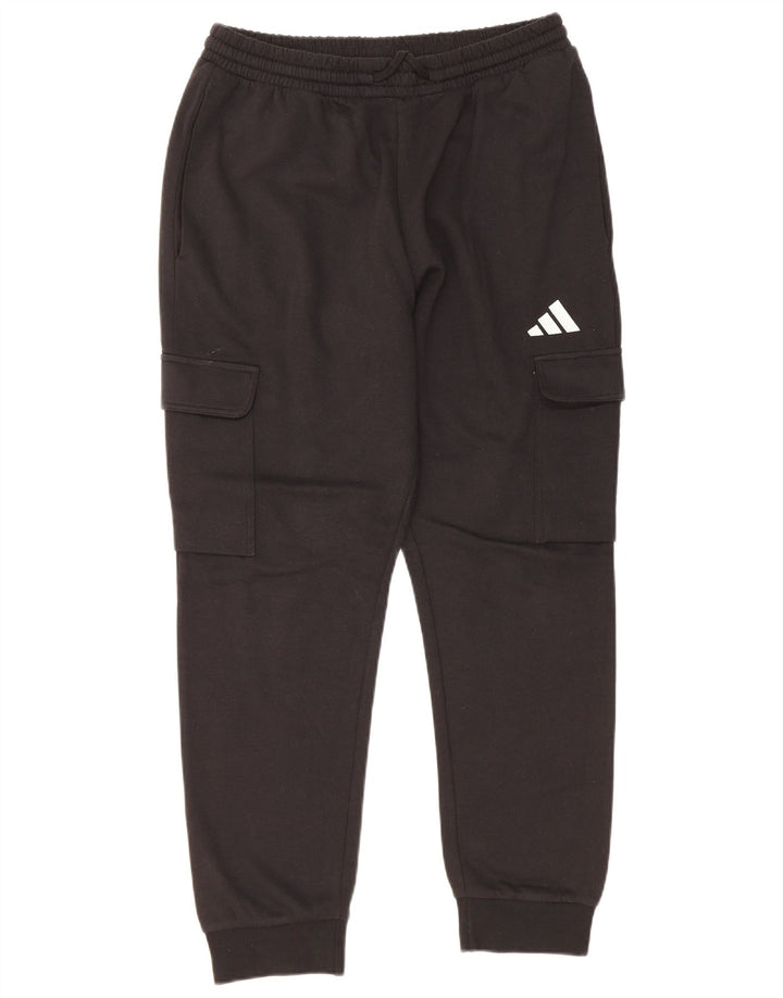 Adidas Mens Cargo Tracksuit Trousers Joggers Medium Black Cotton