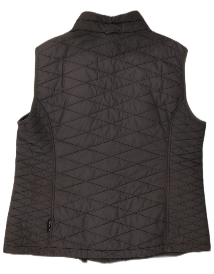 JACK WOLFSKIN Womens Padded Gilet UK 20 2XL Grey Polyester