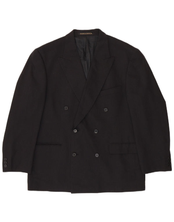 Marks & Spencer Chaqueta tipo blazer con doble botonadura para hombre UK 42 Large Grey