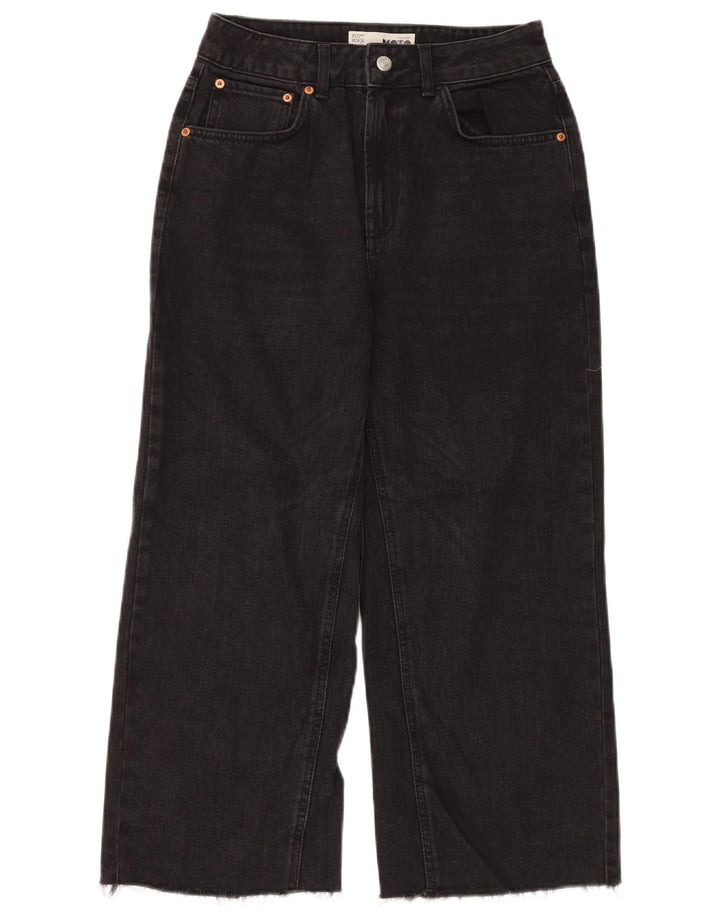 TOPSHOP Womens Wide Leg Jeans W28 L23 Black Polyester