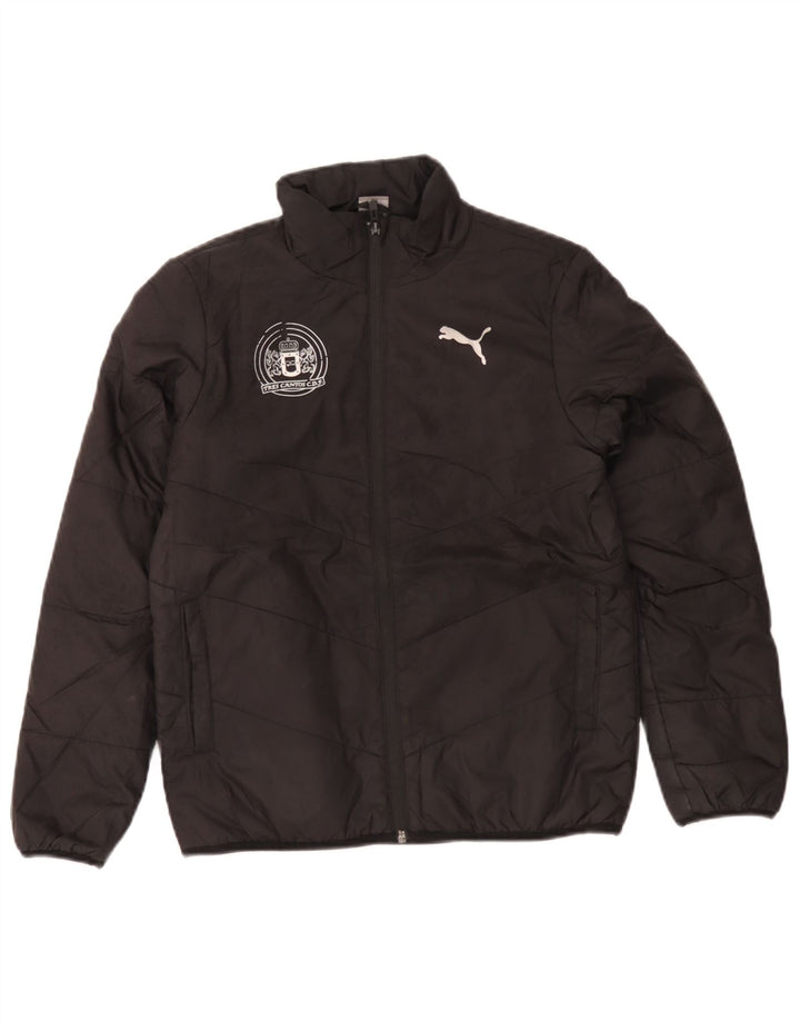 Puma Boys Graphic Padded Jacket 11-12 Years Black