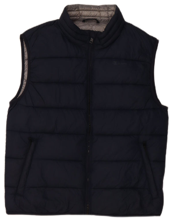 Champion Mens Padded Gilet UK 38 Medium Navy Blue