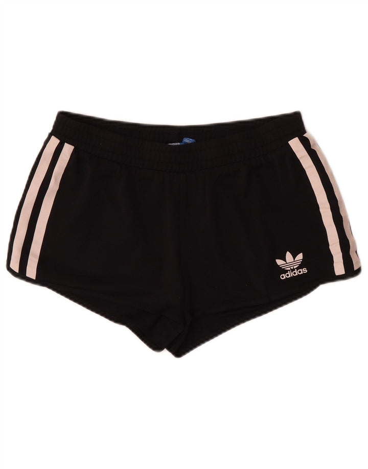 Pantaloni scurți sport Adidas pentru femei UK 14 L, poliester mediu negru