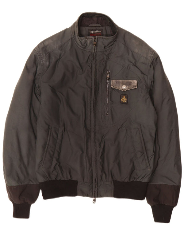 Refrigiwear Mens Bomber Jacket UK 40 Large Grey Polyamide