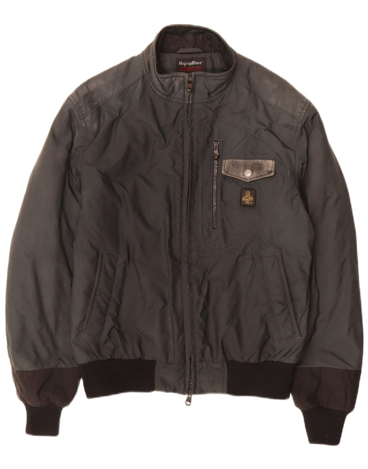 Refrigiwear Herren Bomberjacke UK 40 Large Grau Polyamid