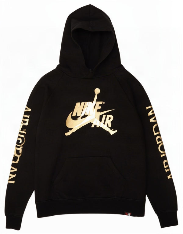 Jordan Pull à capuche graphique pour fille 12-13 ans Grand noir en coton