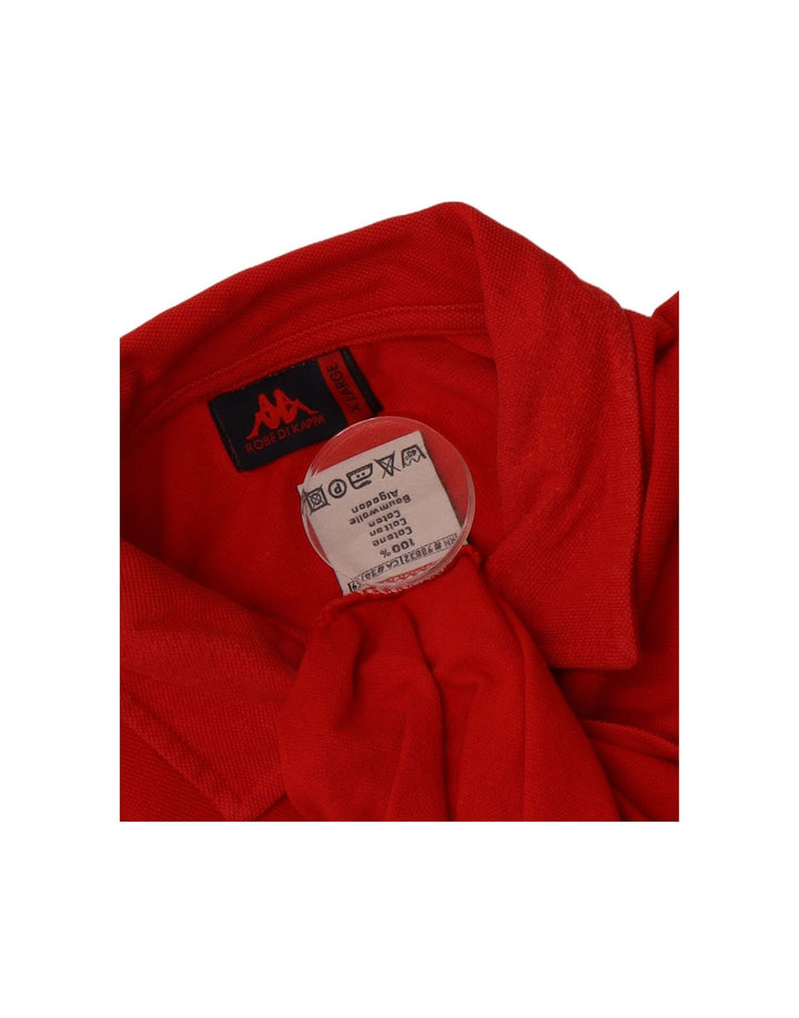 KAPPA Mens Polo Shirt XL Red Cotton Vintage Kappa and Second-Hand Kappa from Messina Hembry 