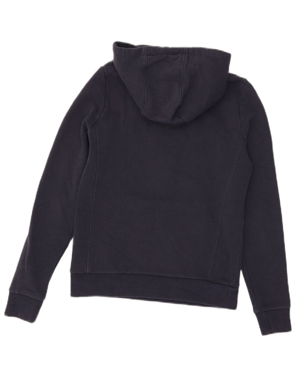 North Sails Womens Graphic Hoodie Pullover UK 6 XS Marineblau Baumwolle