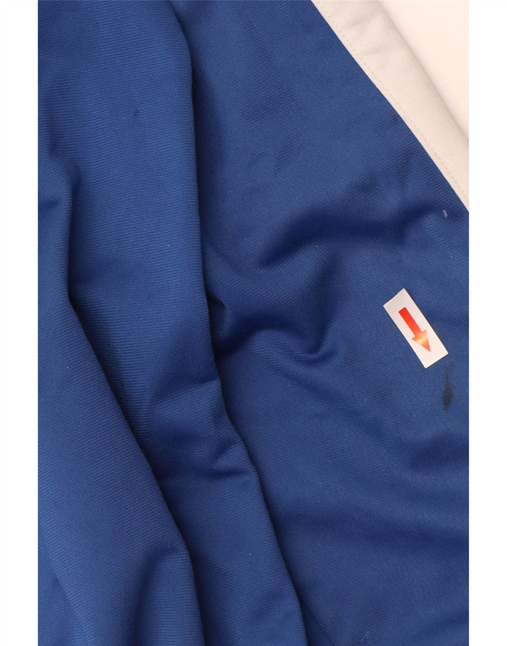 Puma Veste de survêtement pour homme Large Bleu Colorblock Polyester