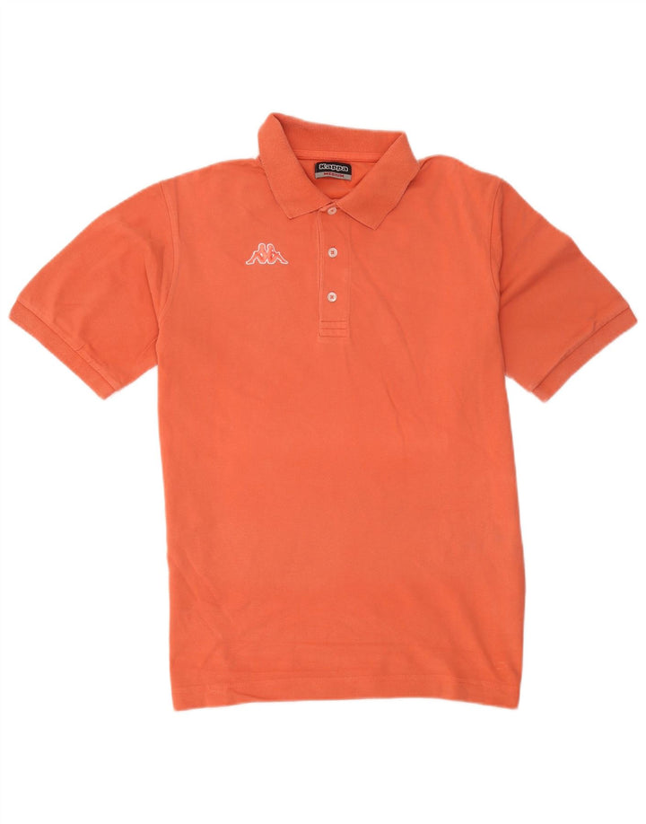 Kappa Mens Polo Shirt Medium Orange Cotton