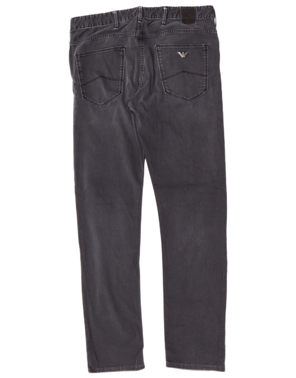 Armani Jeans Мужские узкие повседневные брюки W33 L31 Темно-синие хлопковые