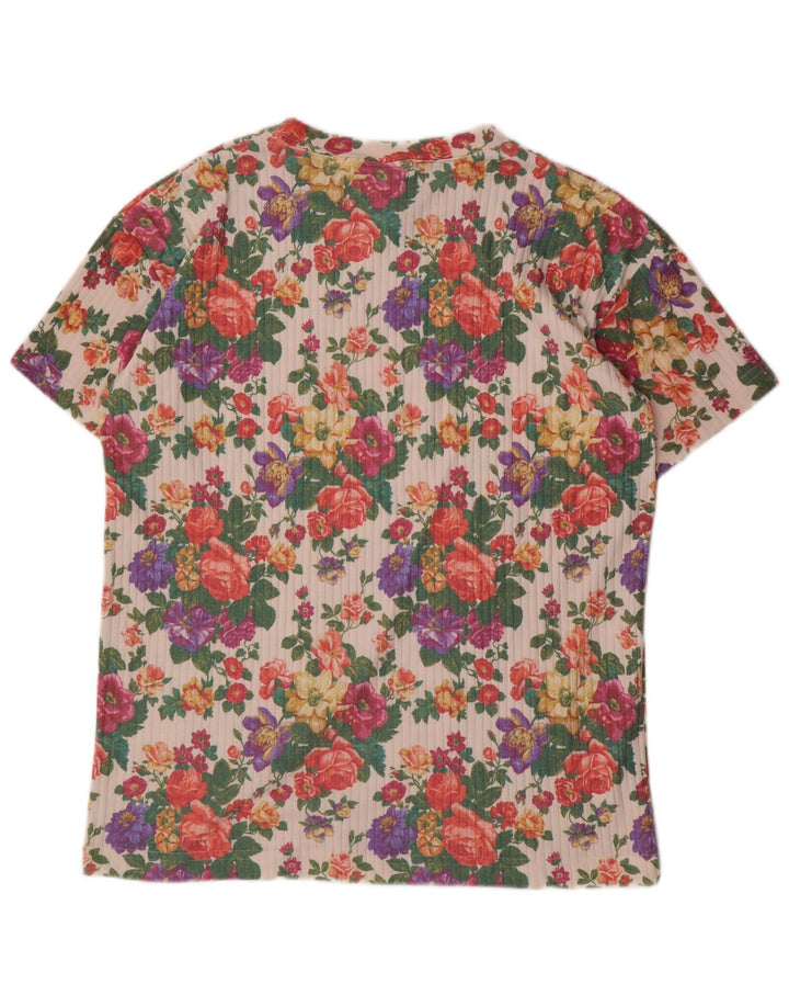 ERIKA T-Shirt Graphique Homme Coton Floral Multicolore Moyen