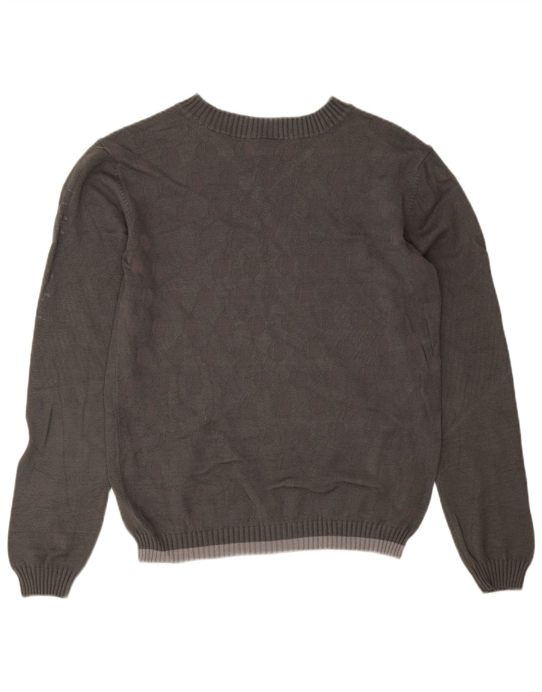 Maglione Puma da uomo con scollo a V in viscosa grigio medio