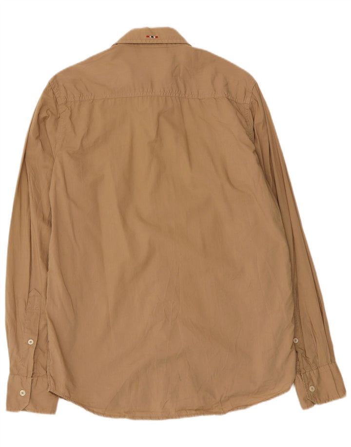 Napapijri herreskjorte lille beige bomuld