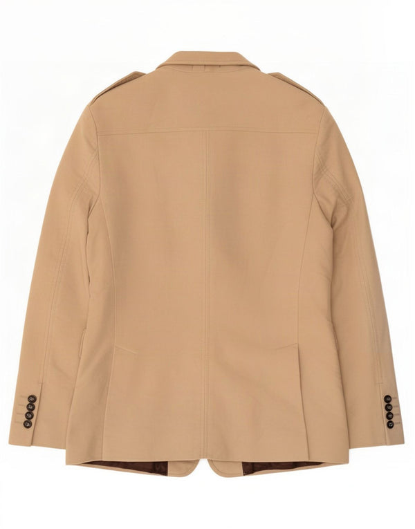 Manuel Ritz Pipo Jaqueta blazer masculina militar de 3 botões IT 50 grande bege
