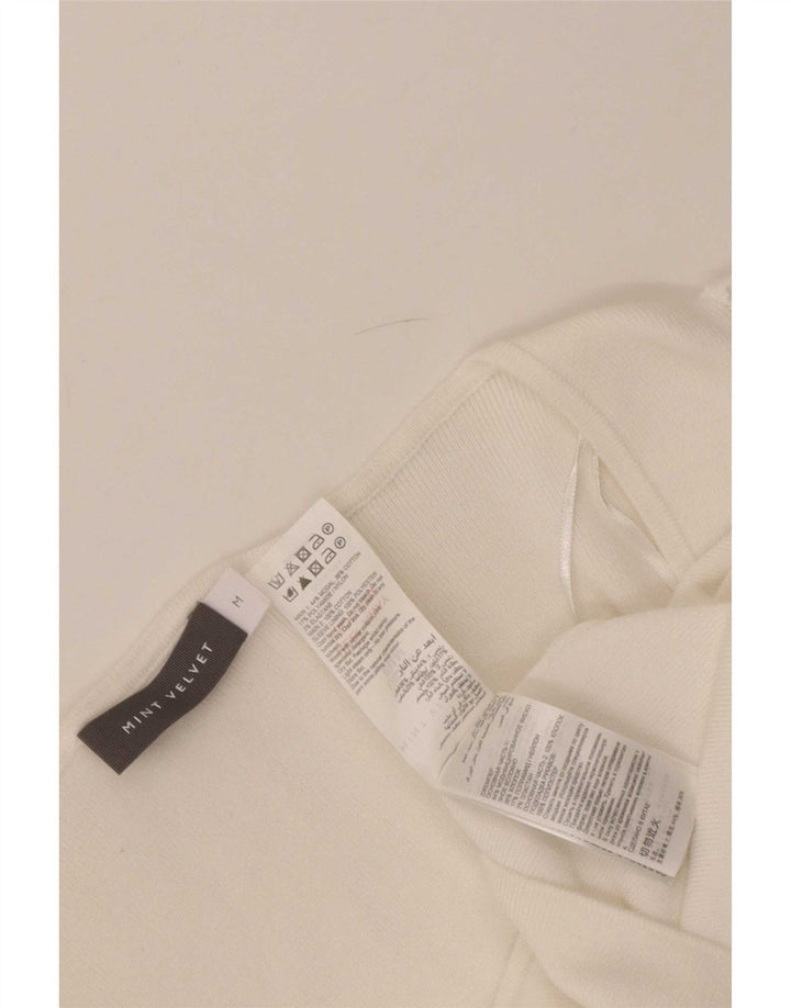 MINT VELVET Womens Blouse Top UK 12 Medium White Modal