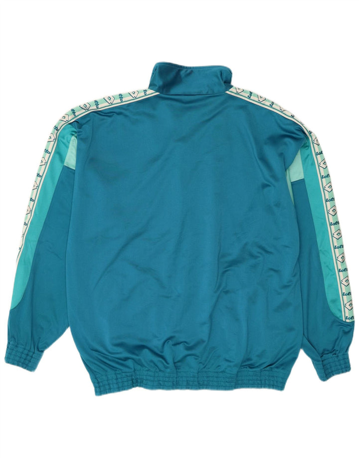 Lotto Mens Graphic Full Tracksuit XL  Blue Colourblock