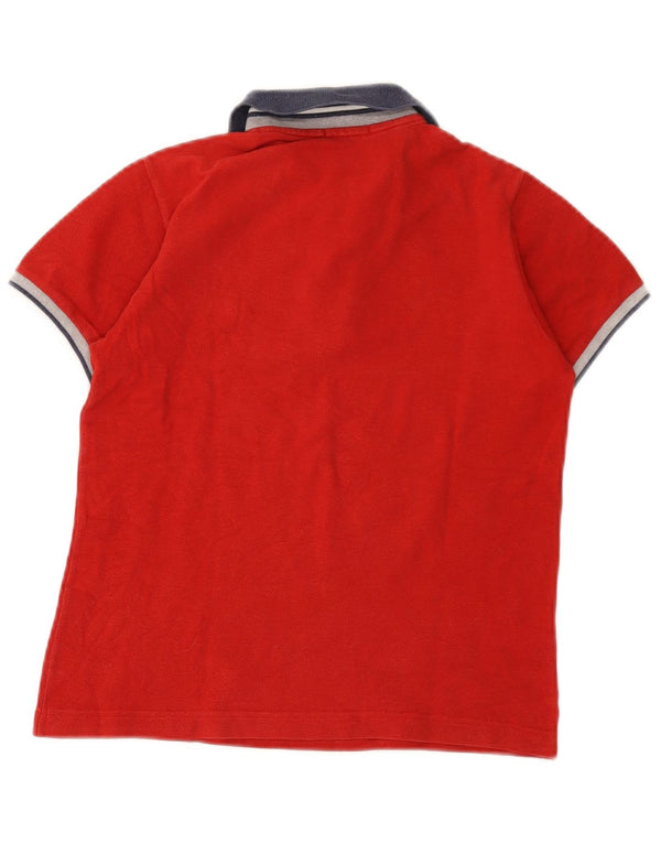 Fred Perry Boys póló 9-10 éves piros Colourblock pamut
