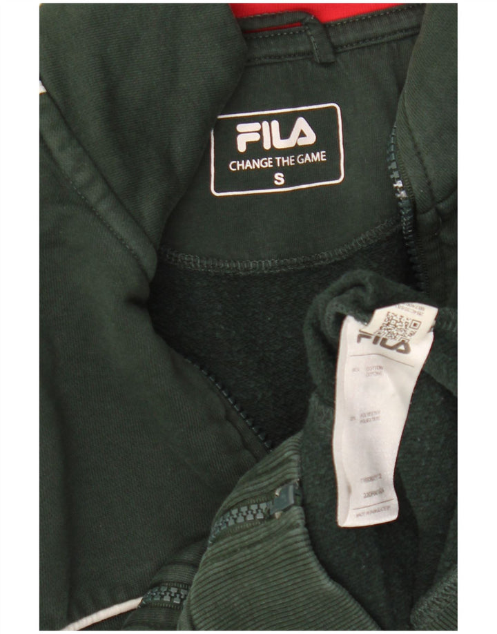 Fila Herren-Trainingsanzug-Oberteil, Jacke, klein, Khaki, gestreift, Baumwolle