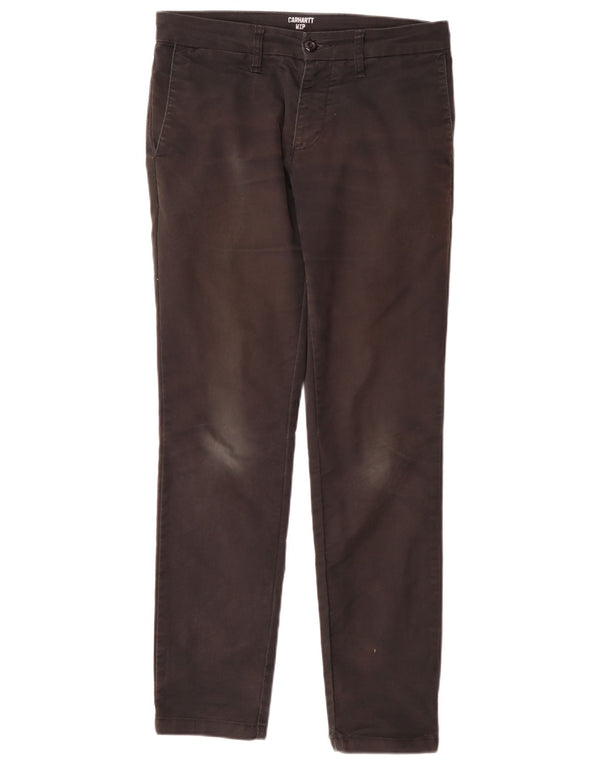 Carhartt muške uske chino hlače W30 L32 crni pamuk