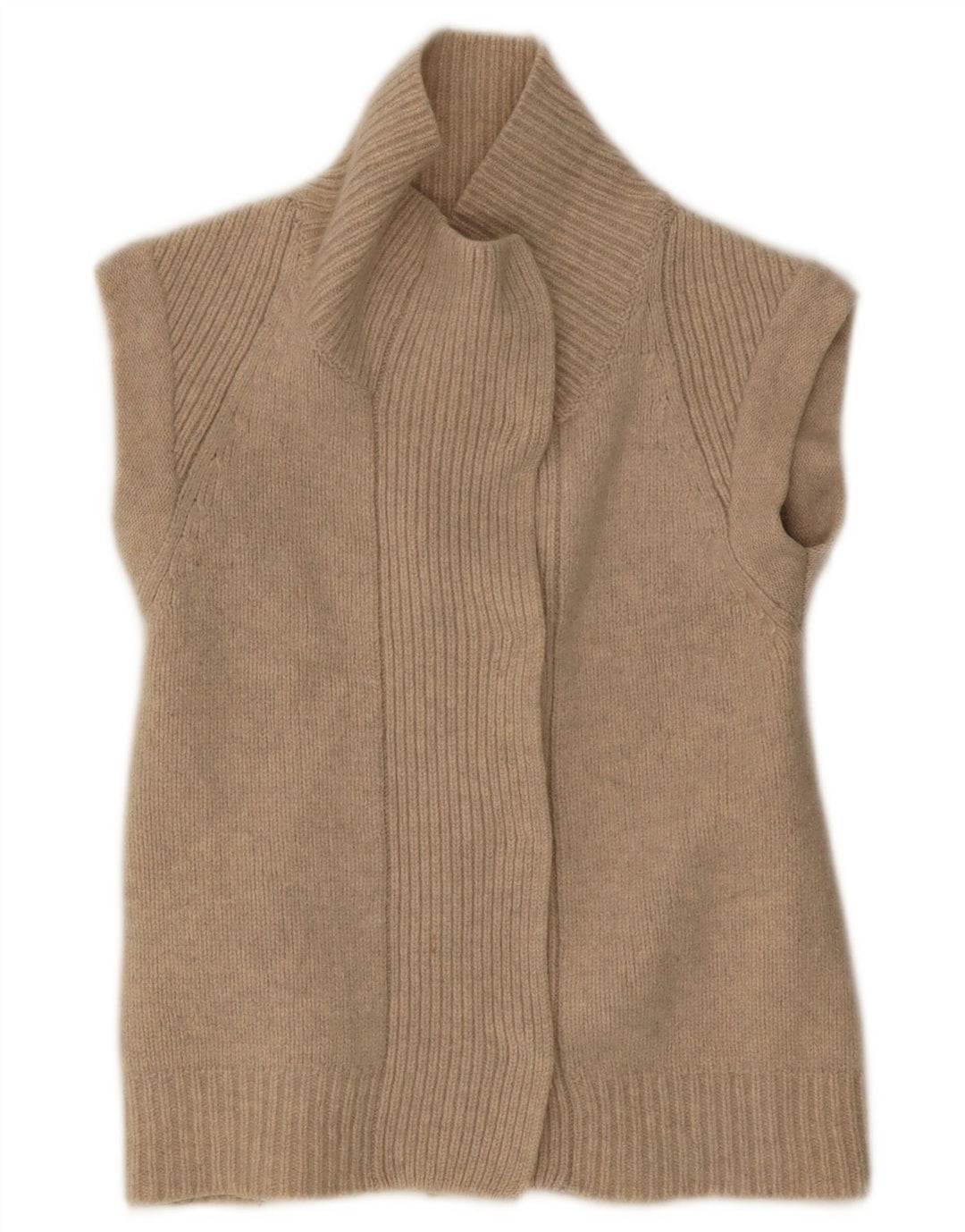 Gap Womens Sleeveless Open Cardigan Sweater UK 8 Small Beige
