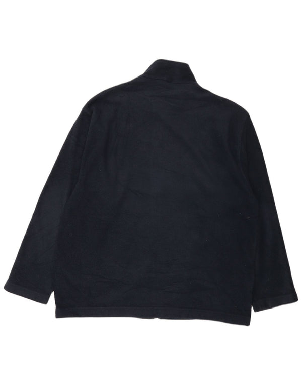 Marks & Spencer Mens Fleece Jacket UK 44 XL Navy Blue Polyester